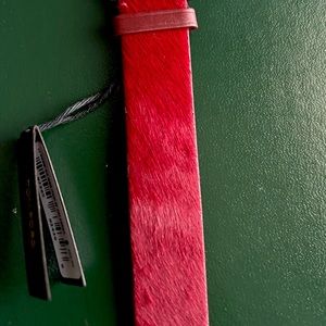 Tom Ford (Red) Calf Hair Watch Strap